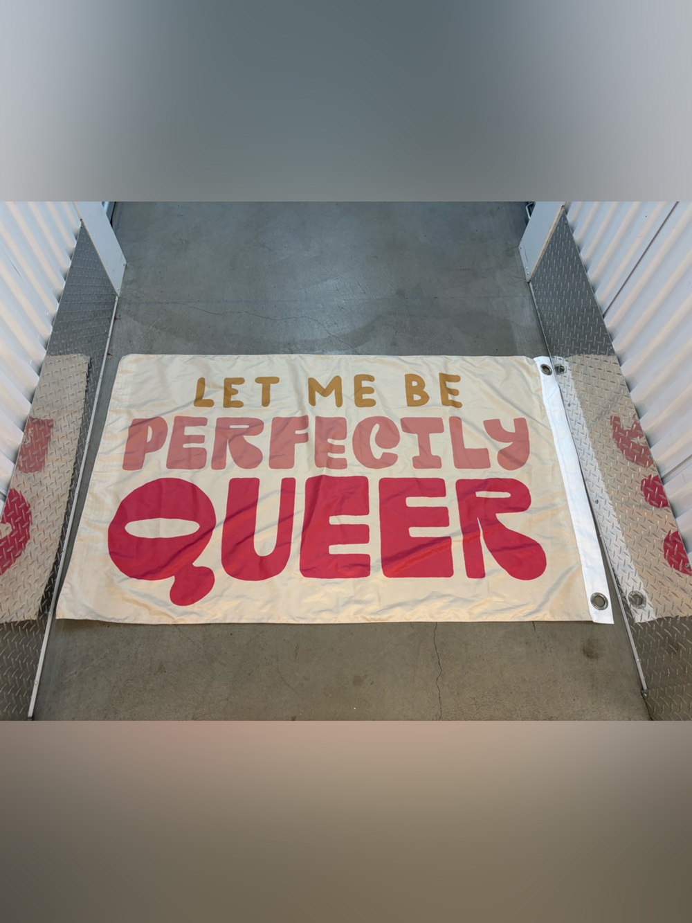 Let Me Be Perfectly Queer Banner Flag Tapestry